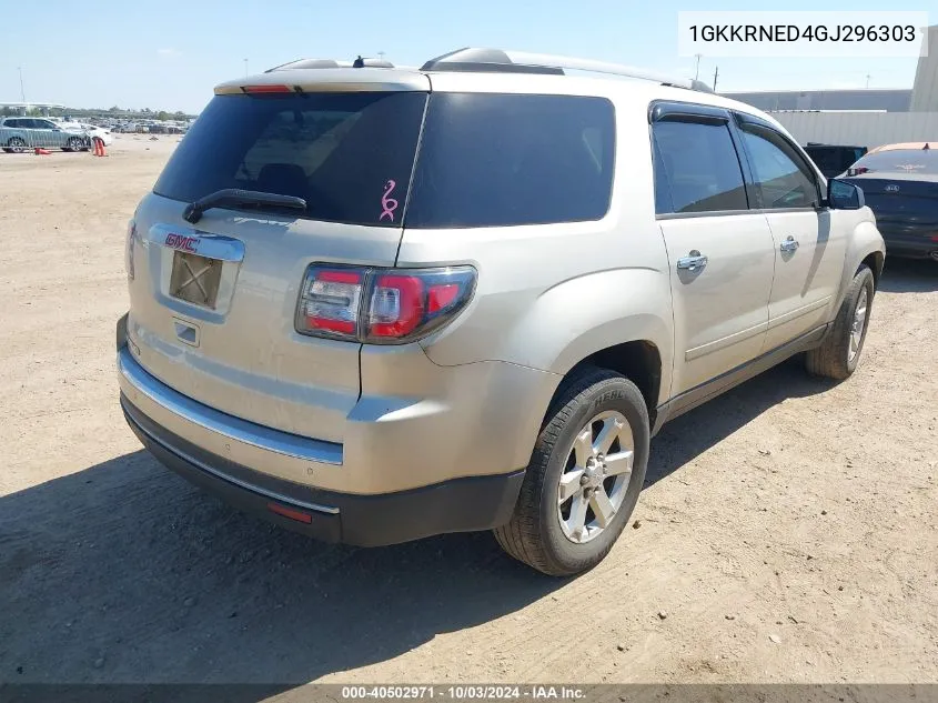 2016 GMC Acadia Sle-1 VIN: 1GKKRNED4GJ296303 Lot: 40502971