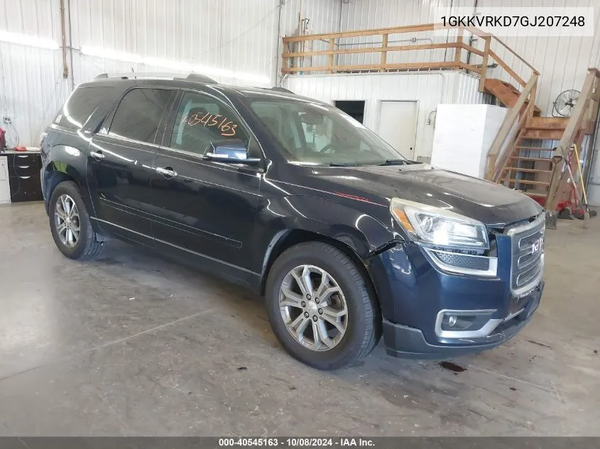 2016 GMC Acadia Slt-1 VIN: 1GKKVRKD7GJ207248 Lot: 40545163