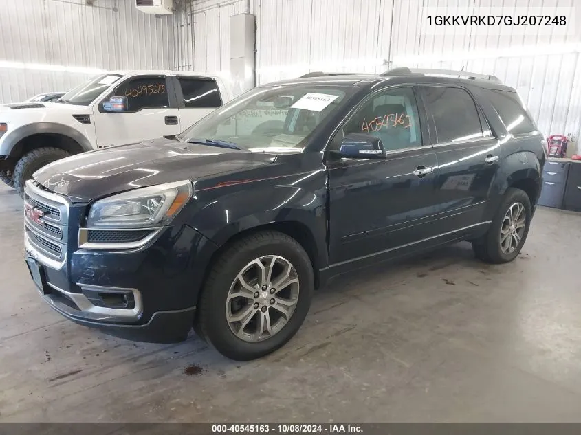 2016 GMC Acadia Slt-1 VIN: 1GKKVRKD7GJ207248 Lot: 40545163