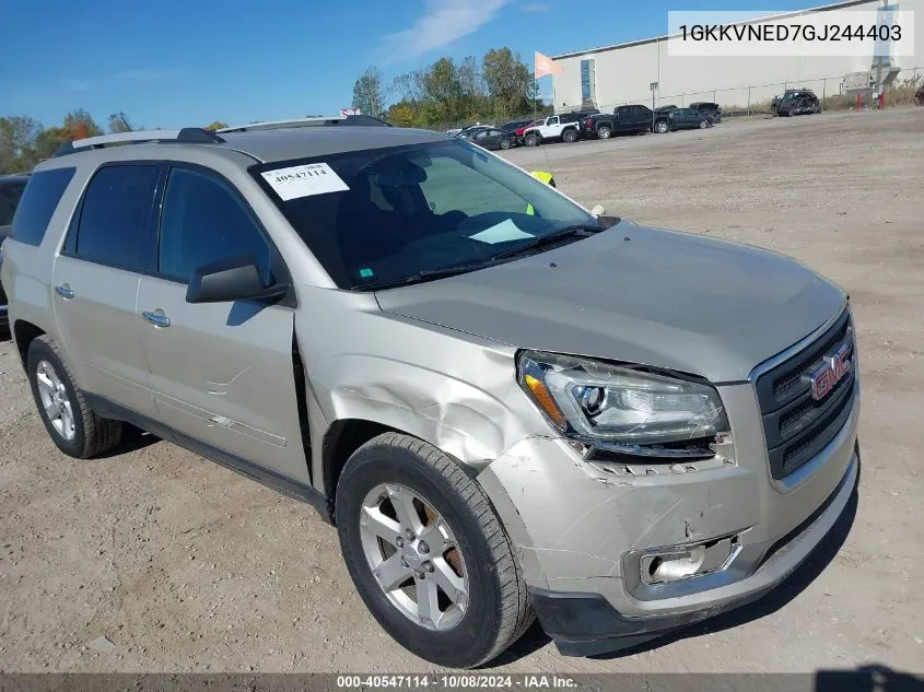 2016 GMC Acadia Sle-1 VIN: 1GKKVNED7GJ244403 Lot: 40547114