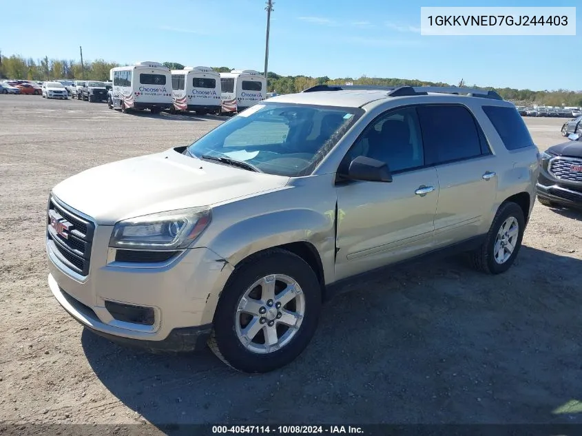 2016 GMC Acadia Sle-1 VIN: 1GKKVNED7GJ244403 Lot: 40547114