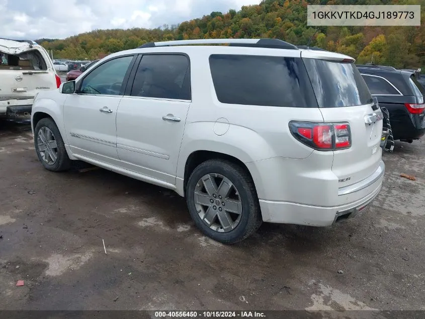 1GKKVTKD4GJ189773 2016 GMC Acadia Denali