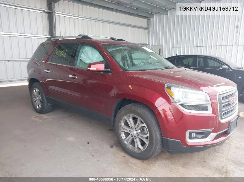 2016 GMC Acadia Slt-1 VIN: 1GKKVRKD4GJ163712 Lot: 40596956