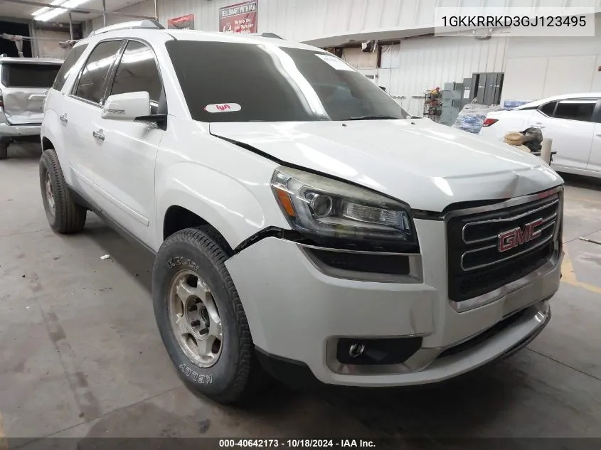 1GKKRRKD3GJ123495 2016 GMC Acadia Slt-1