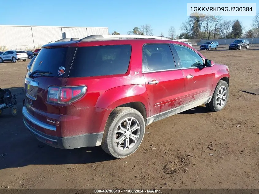 1GKKVRKD9GJ230384 2016 GMC Acadia Slt-1