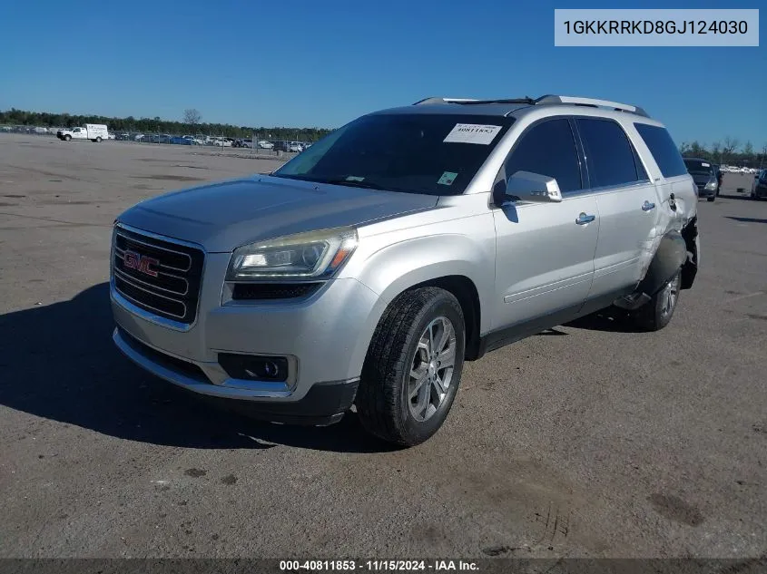 2016 GMC Acadia Slt-1 VIN: 1GKKRRKD8GJ124030 Lot: 40811853