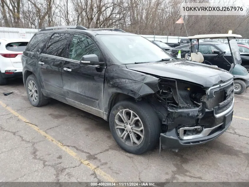 2016 GMC Acadia Slt-1 VIN: 1GKKVRKDXGJ267976 Lot: 40828834