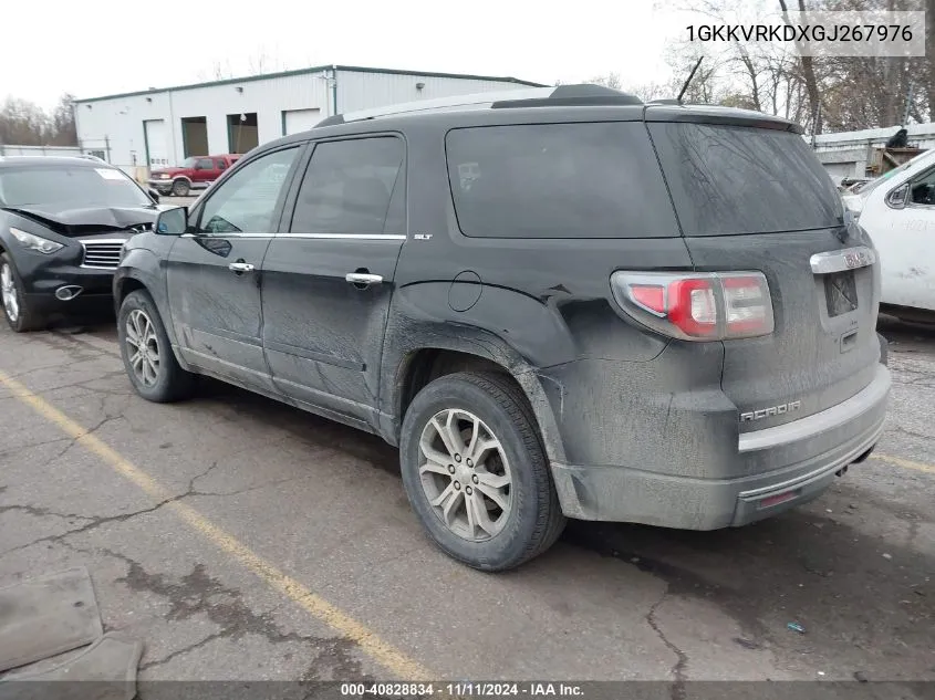 2016 GMC Acadia Slt-1 VIN: 1GKKVRKDXGJ267976 Lot: 40828834