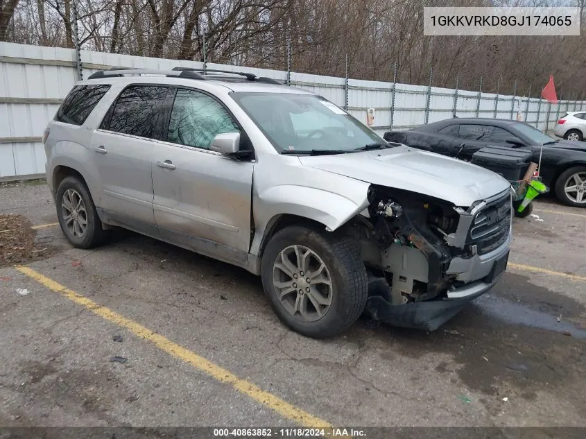 2016 GMC Acadia Slt-1 VIN: 1GKKVRKD8GJ174065 Lot: 40863852