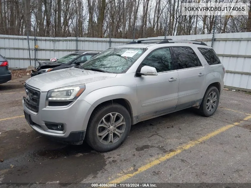 2016 GMC Acadia Slt-1 VIN: 1GKKVRKD8GJ174065 Lot: 40863852