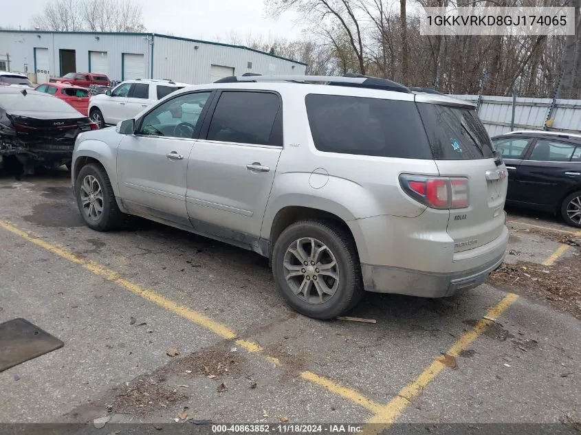 2016 GMC Acadia Slt-1 VIN: 1GKKVRKD8GJ174065 Lot: 40863852