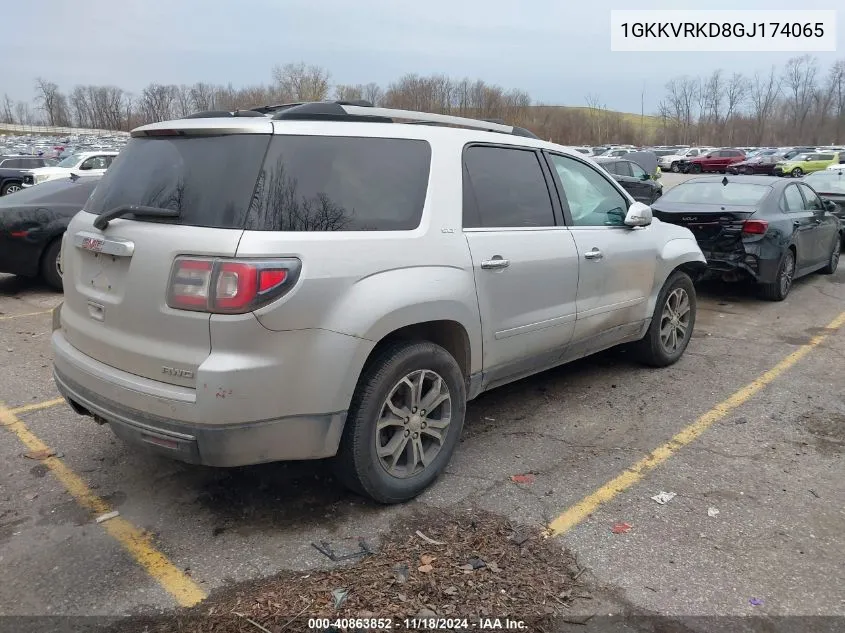 2016 GMC Acadia Slt-1 VIN: 1GKKVRKD8GJ174065 Lot: 40863852