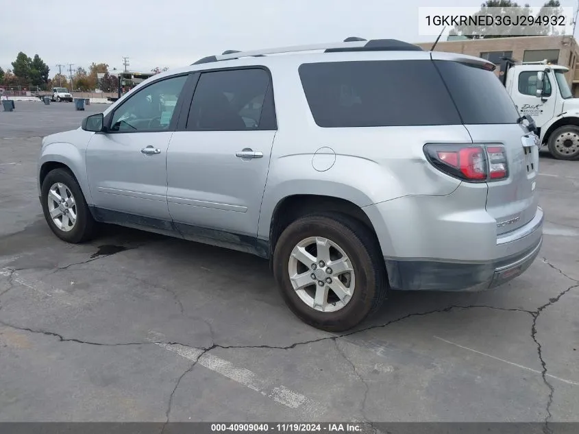 2016 GMC Acadia Sle-1 VIN: 1GKKRNED3GJ294932 Lot: 40909040