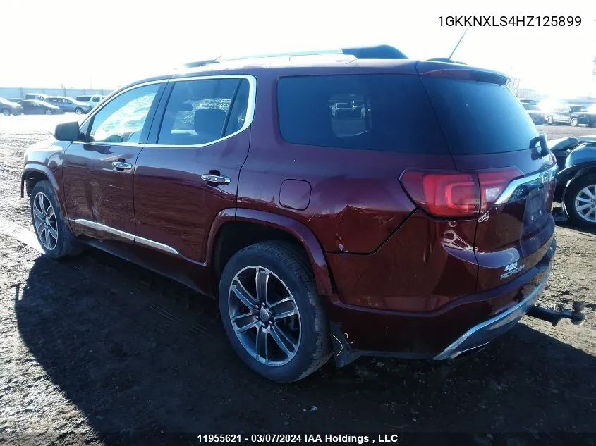 1GKKNXLS4HZ125899 2017 GMC Acadia Denali