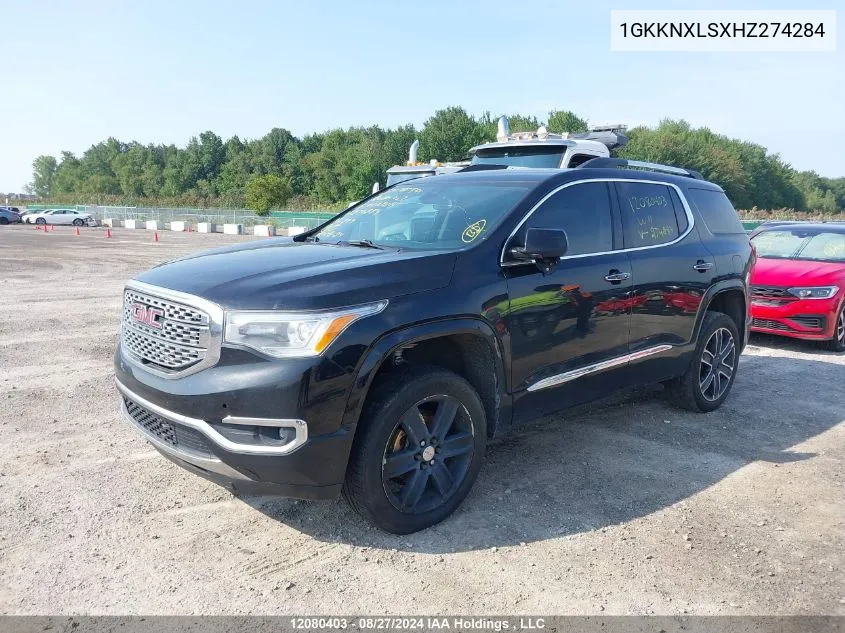 2017 GMC Acadia VIN: 1GKKNXLSXHZ274284 Lot: 12080403