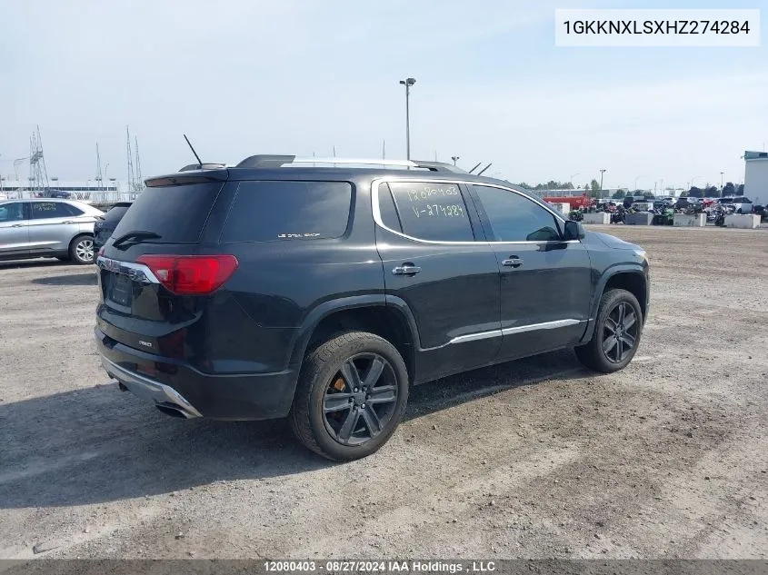 2017 GMC Acadia VIN: 1GKKNXLSXHZ274284 Lot: 12080403