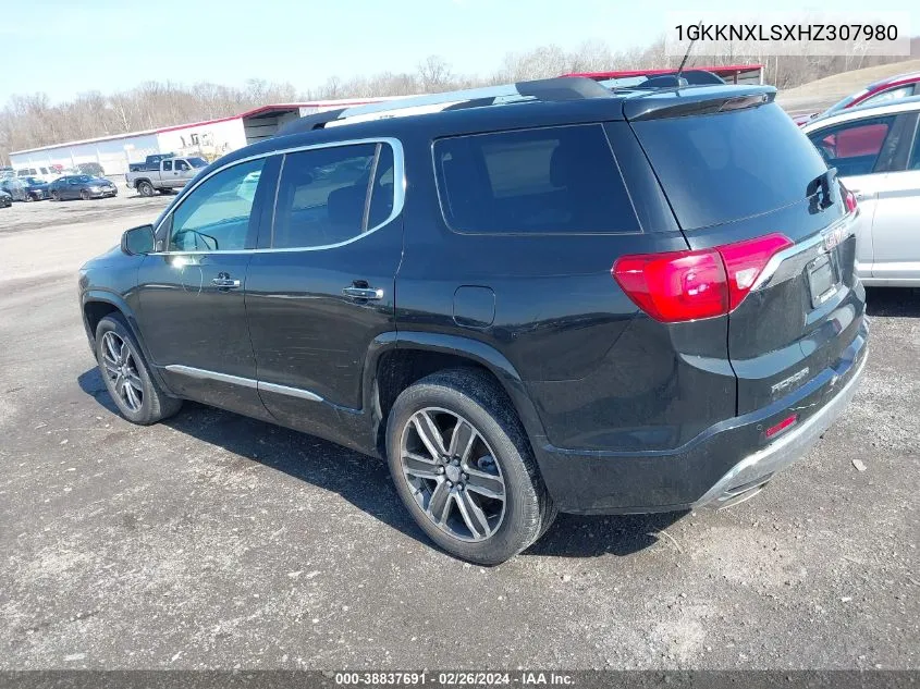 2017 GMC Acadia Denali VIN: 1GKKNXLSXHZ307980 Lot: 38837691