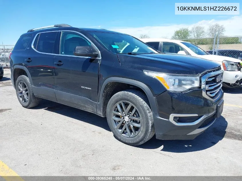 2017 GMC Acadia Slt-1 VIN: 1GKKNMLS1HZ226672 Lot: 39365245