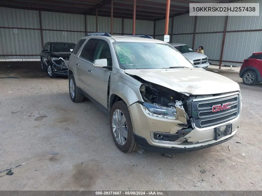 1GKKRSKD2HJ257438 2017 GMC Acadia Limited