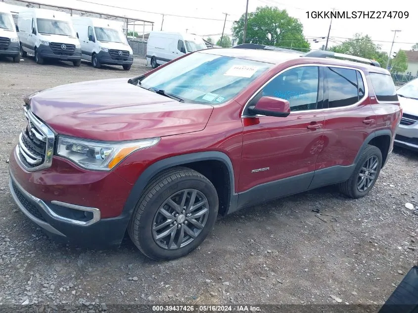 2017 GMC Acadia Slt-1 VIN: 1GKKNMLS7HZ274709 Lot: 39437426