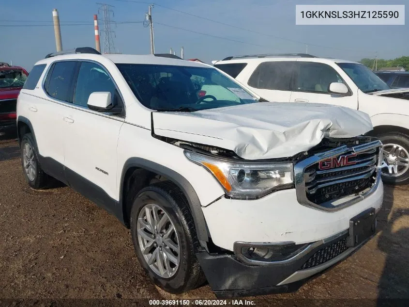 1GKKNSLS3HZ125590 2017 GMC Acadia Sle-2