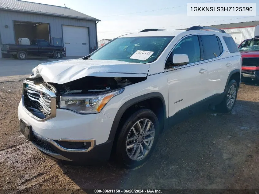 1GKKNSLS3HZ125590 2017 GMC Acadia Sle-2