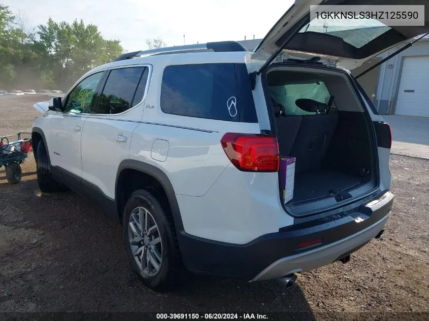 1GKKNSLS3HZ125590 2017 GMC Acadia Sle-2