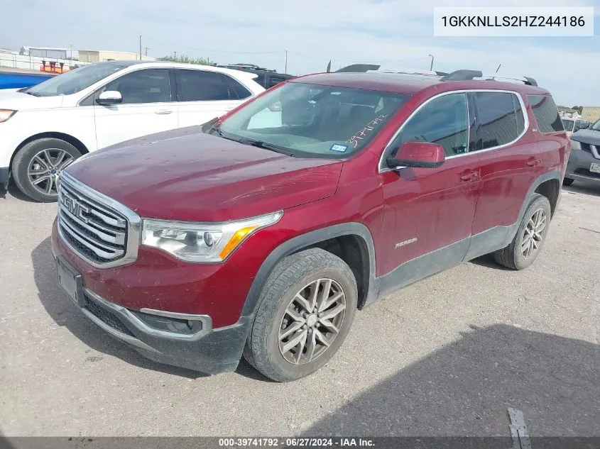 1GKKNLLS2HZ244186 2017 GMC Acadia Sle-2