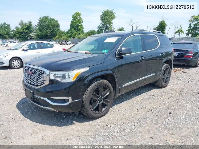 1GKKNXLS6HZ278512 2017 GMC Acadia Denali