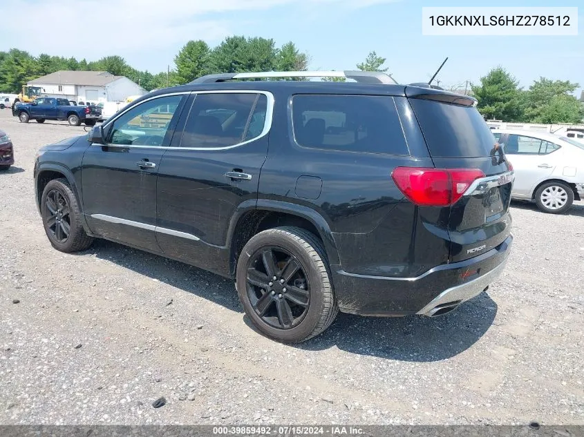 1GKKNXLS6HZ278512 2017 GMC Acadia Denali