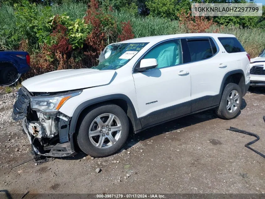 2017 GMC Acadia Sle-1 VIN: 1GKKNRLA0HZ297799 Lot: 39871279