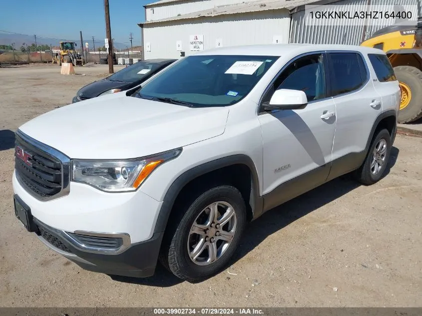 2017 GMC Acadia Sle-1 VIN: 1GKKNKLA3HZ164400 Lot: 39902734