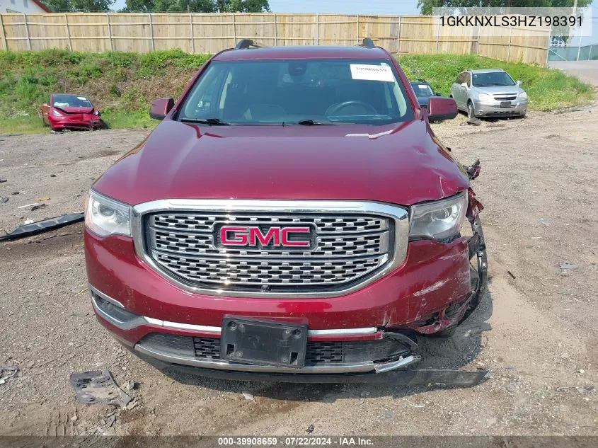 2017 GMC Acadia Denali VIN: 1GKKNXLS3HZ198391 Lot: 39908659