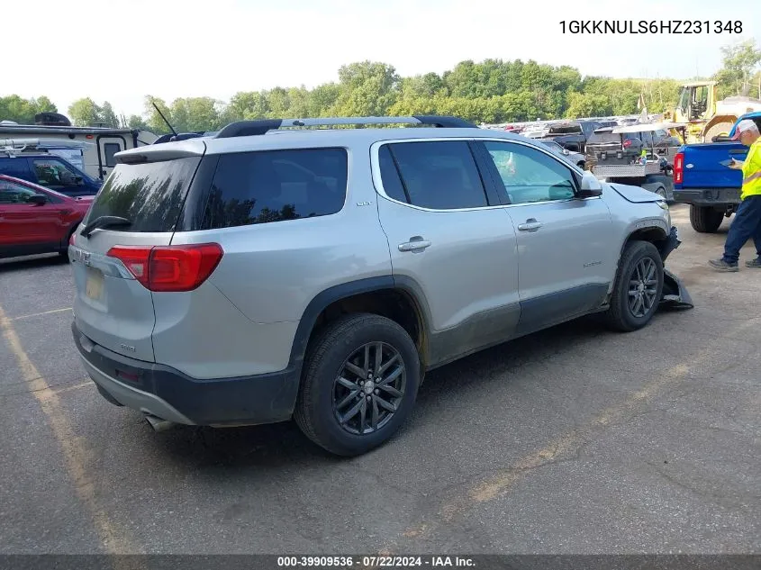 2017 GMC Acadia Slt-1 VIN: 1GKKNULS6HZ231348 Lot: 39909536