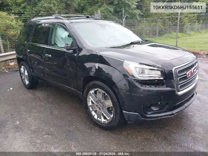 1GKKRSKD6HJ155611 2017 GMC Acadia Limited