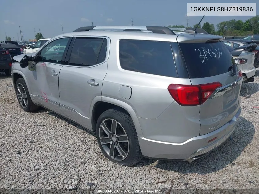 1GKKNPLS8HZ319836 2017 GMC Acadia Denali