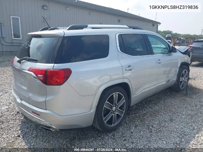 1GKKNPLS8HZ319836 2017 GMC Acadia Denali