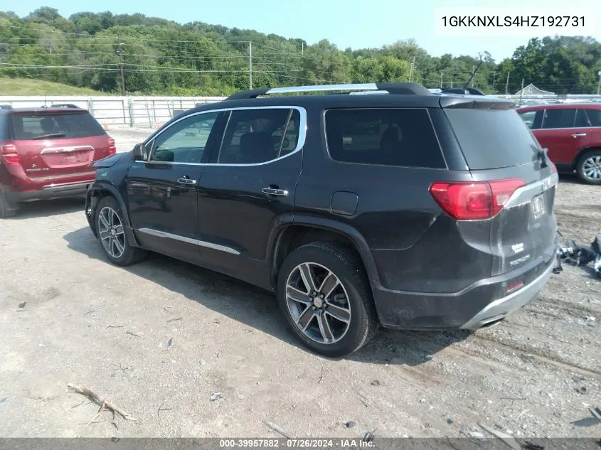 1GKKNXLS4HZ192731 2017 GMC Acadia Denali