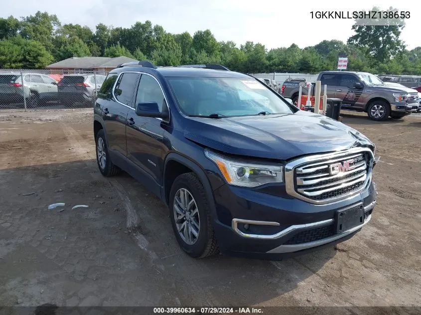 2017 GMC Acadia Sle VIN: 1GKKNLLS3HZ138653 Lot: 39960634