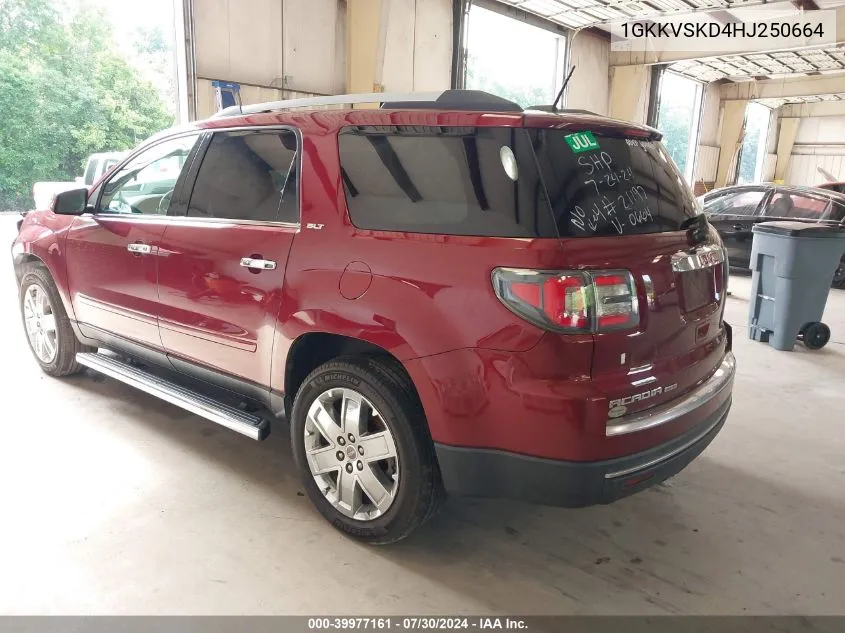 1GKKVSKD4HJ250664 2017 GMC Acadia Limited