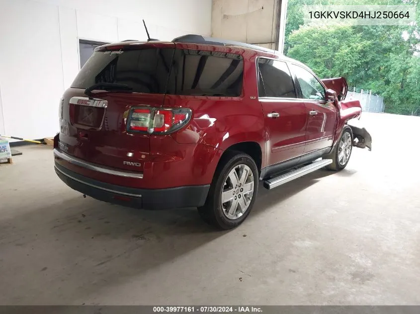 1GKKVSKD4HJ250664 2017 GMC Acadia Limited