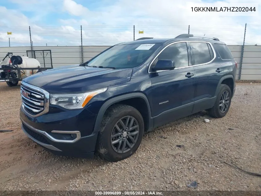 2017 GMC Acadia Slt-1 VIN: 1GKKNMLA7HZ202044 Lot: 39996899