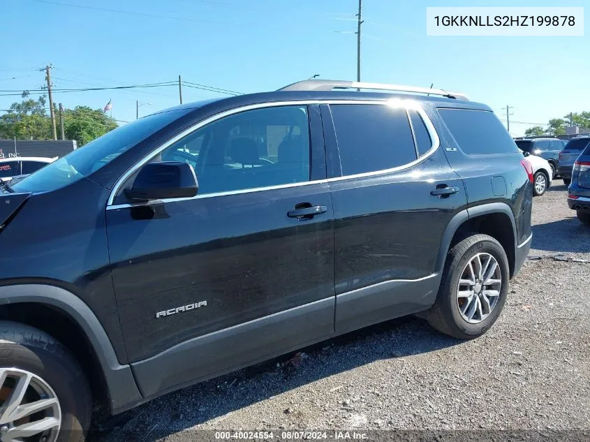 2017 GMC Acadia Sle-2 VIN: 1GKKNLLS2HZ199878 Lot: 40024554