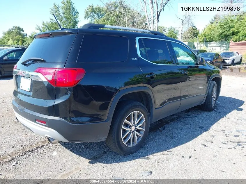 2017 GMC Acadia Sle-2 VIN: 1GKKNLLS2HZ199878 Lot: 40024554