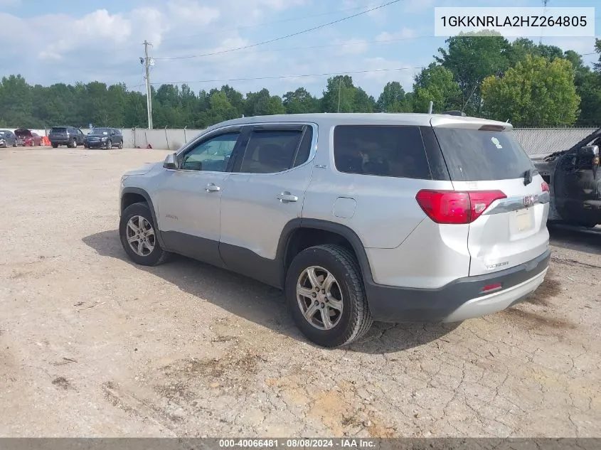 2017 GMC Acadia Sle-1 VIN: 1GKKNRLA2HZ264805 Lot: 40066481