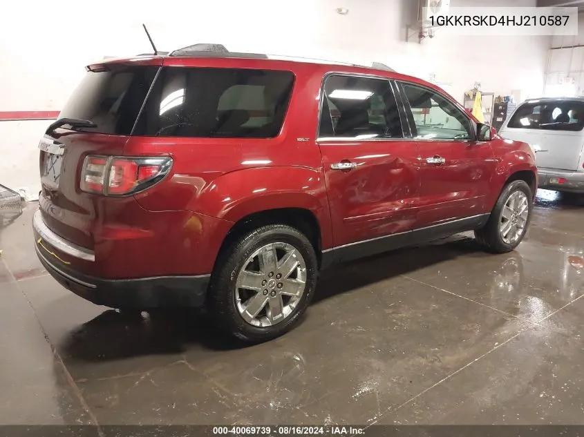 1GKKRSKD4HJ210587 2017 GMC Acadia Limited