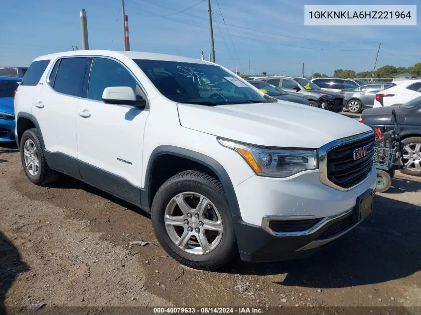 1GKKNKLA6HZ221964 2017 GMC Acadia Sle-1