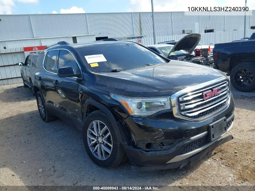 2017 GMC Acadia Sle-2 VIN: 1GKKNLLS3HZ240390 Lot: 40089943