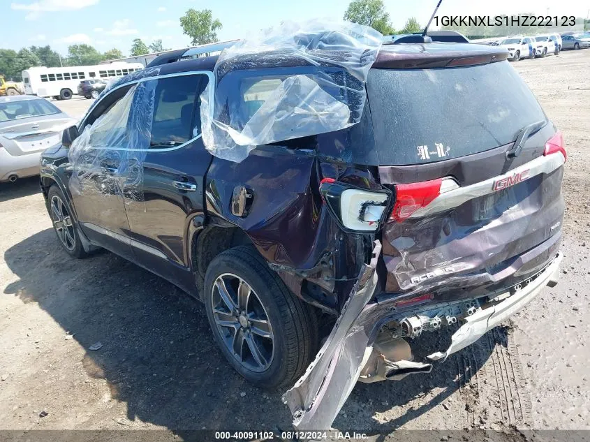 2017 GMC Acadia Denali VIN: 1GKKNXLS1HZ222123 Lot: 40091102