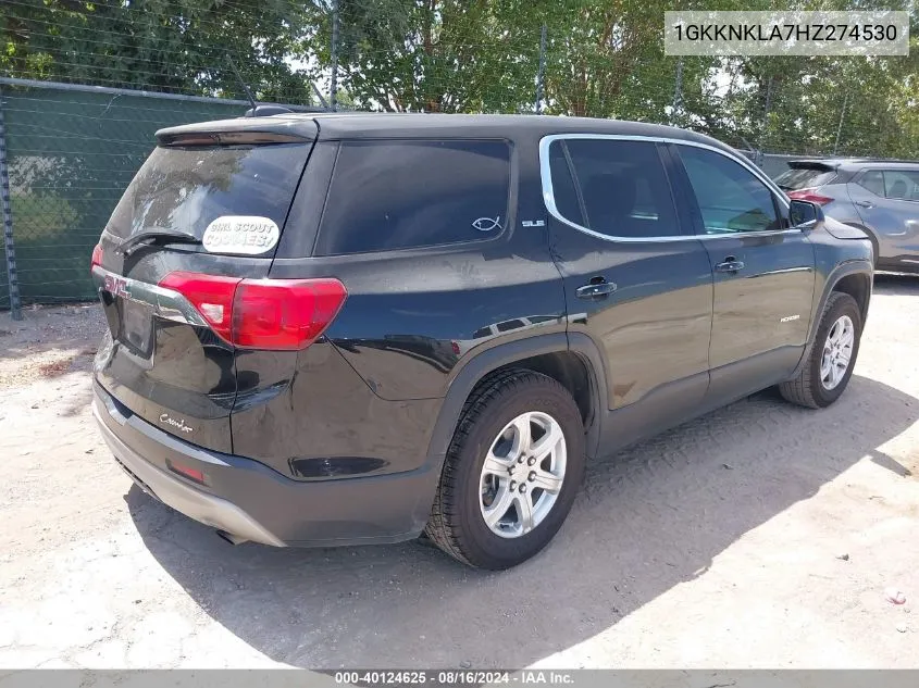 1GKKNKLA7HZ274530 2017 GMC Acadia Sle-1